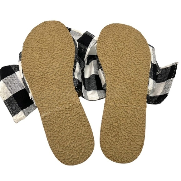 Brother Vellies Burkina Slide Montauk Picnic Gingham Bow Sandals NWT Women’s 8 - Picture 11 of 15